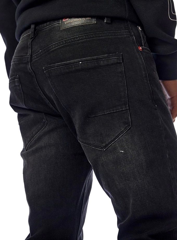 Men's Black Denim Pants Slim Fit By Camaro
