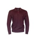 Men's Dark Red Polo Merinos by "MAKIS TSELIOS"