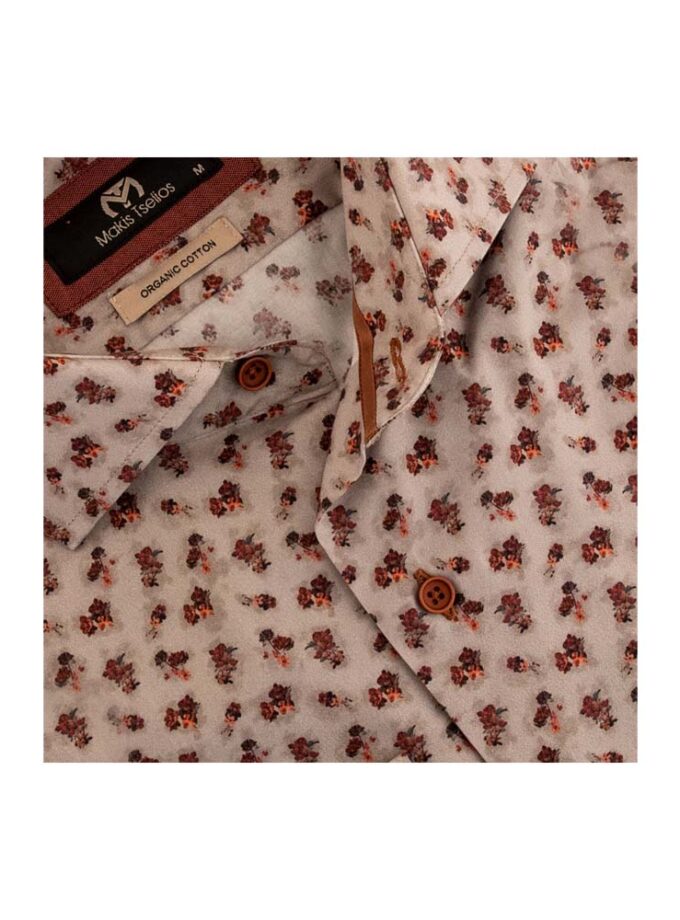 Shirt Makis Tselios Beige Mixed Design