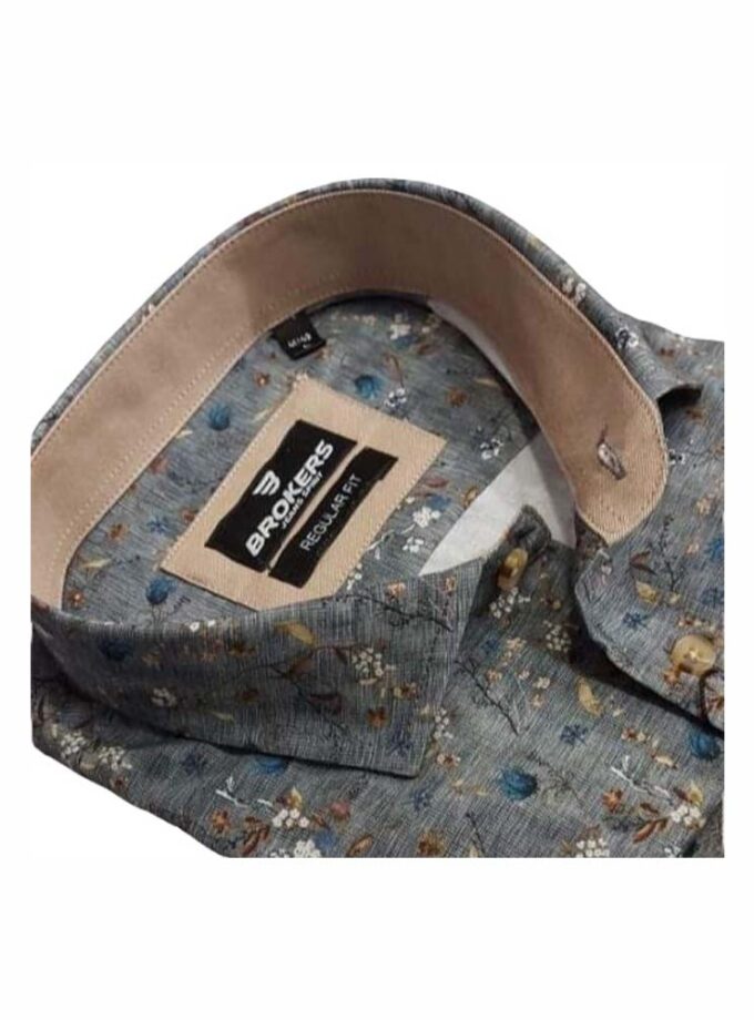 Πουκάμισο Γκρι Μικροσχέδιο Brokers