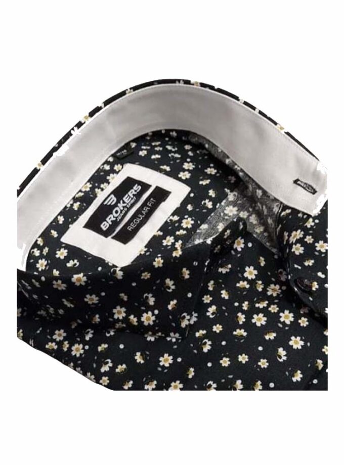 Shirt Black Small Patterns Brokers