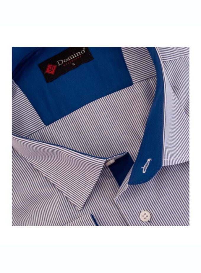 Domino Shirt White Striped