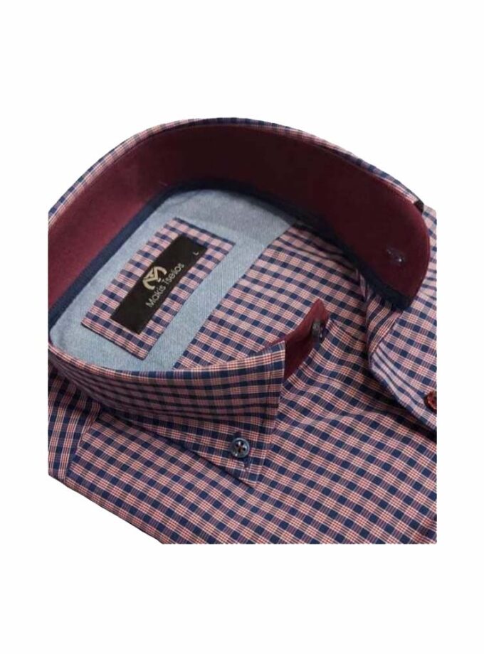 Shirt Plaid Blue-Red Makis Tselios