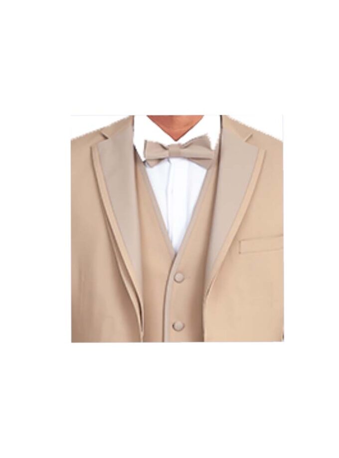 Suit Beige Matching Vest Bow Tie Detachable Skirt "MAKIS TSELIOS"