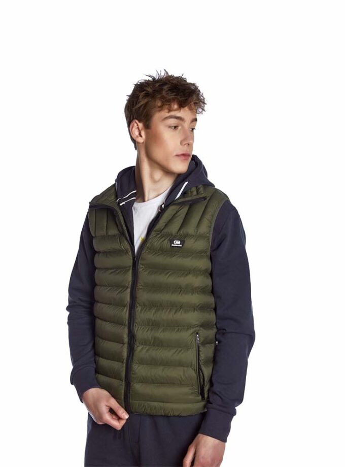 Men's Sleeveless Jacket Olive Camaro