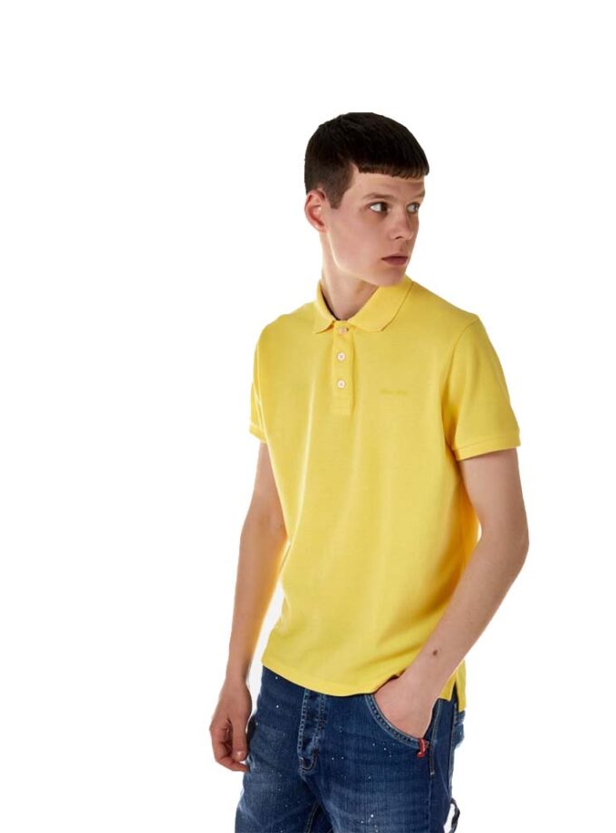 Ανδρικό Κοντομάνικο Polo Brokers Κίτρινο