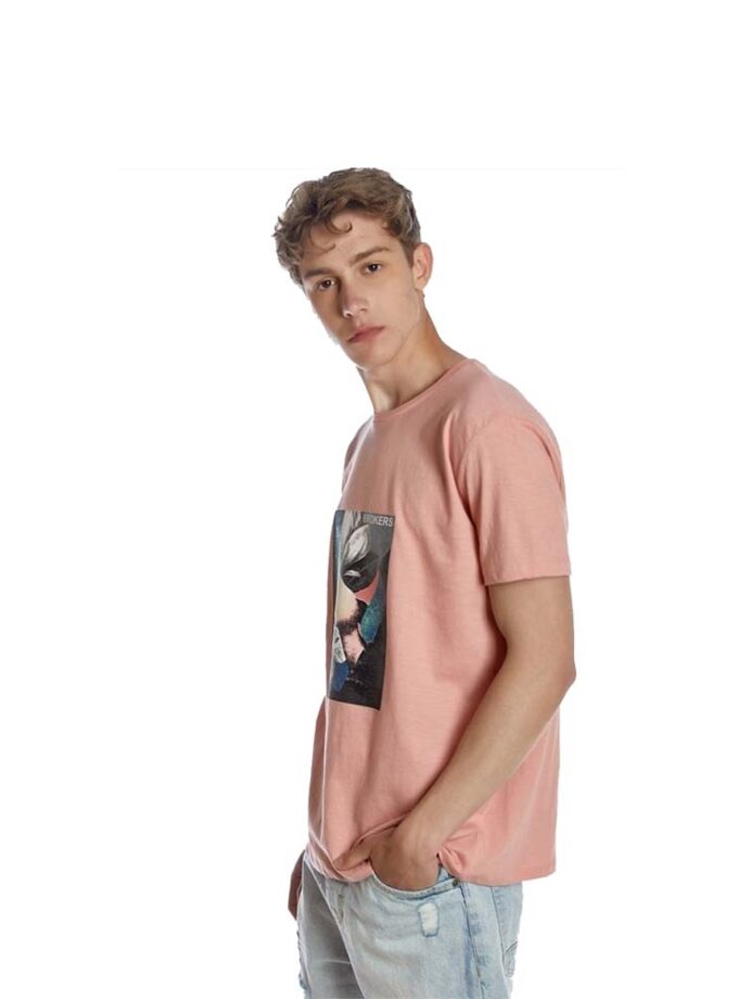 Ανδρικό T-Shirt Brokers Ροζ