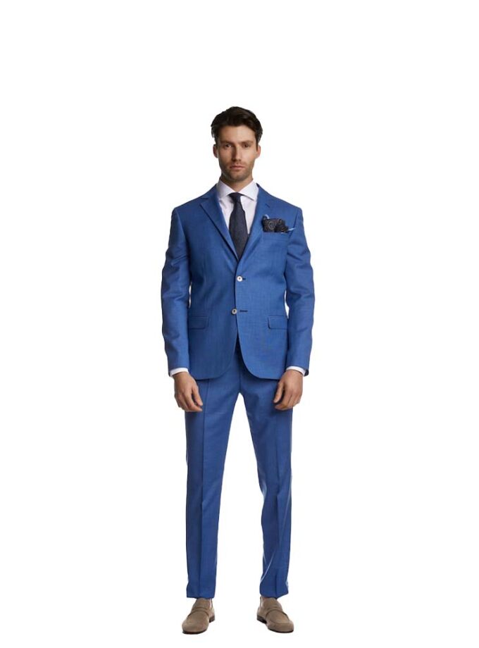 Bizzaro Slim Fit Suit Blue Roux