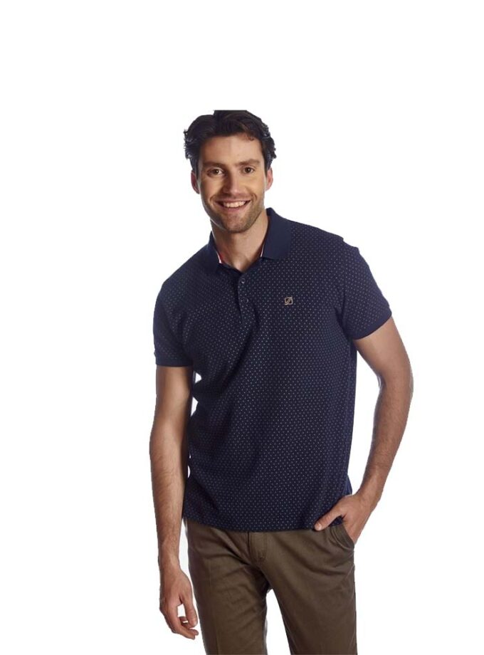 Men's Short Sleeve Polo Blue SOGO