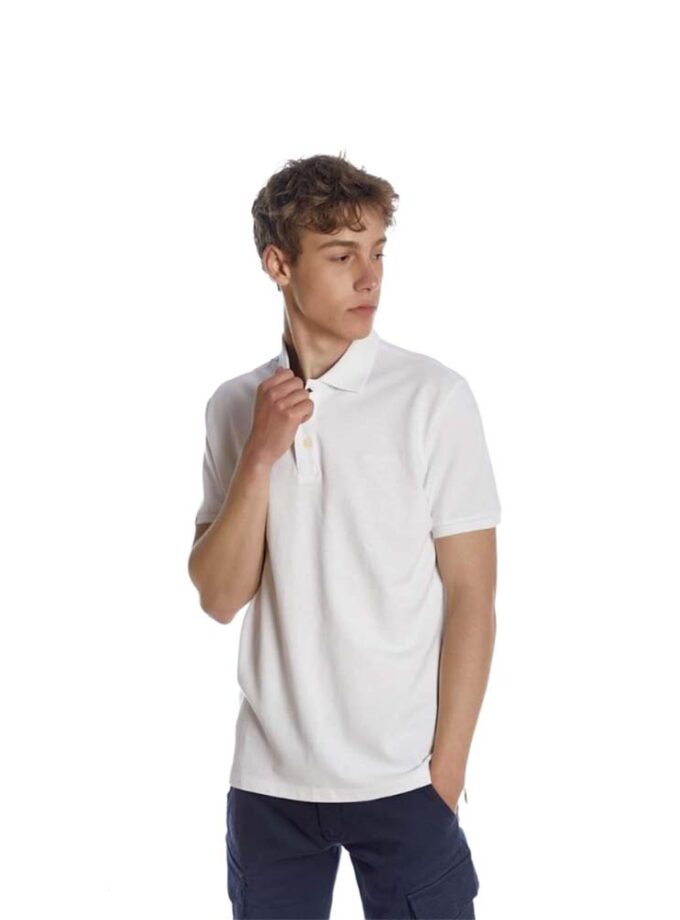 Ανδρικό Κοντομάνικο Polo Camaro Λευκό