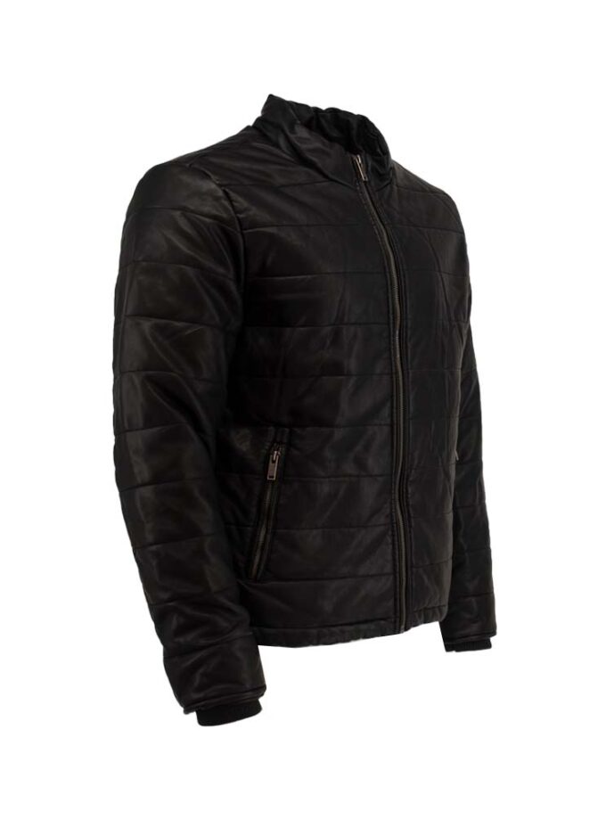 Men's Jacket Black Leatherette Brokers