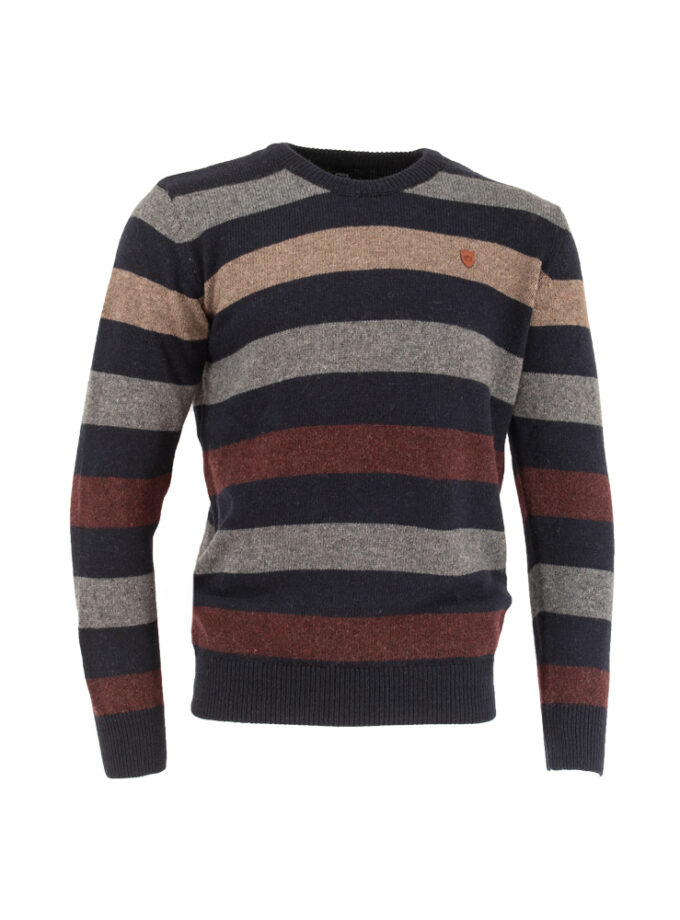 Men's Sweater Blue Striped Makis Tselios