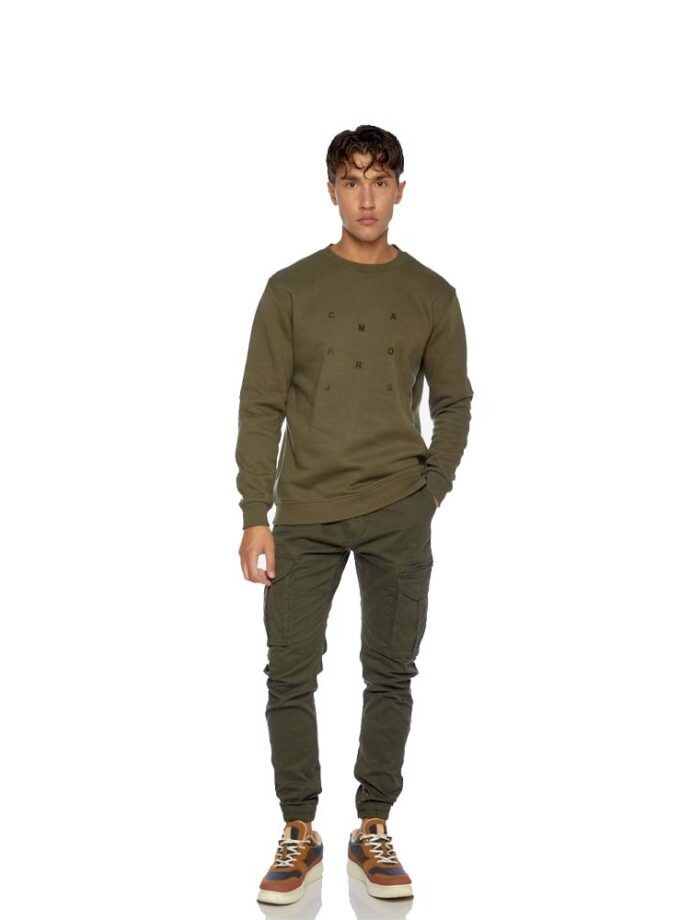 Ανδρικό Λαδί Παντελόνι Cargo με Λάστιχο Camaro