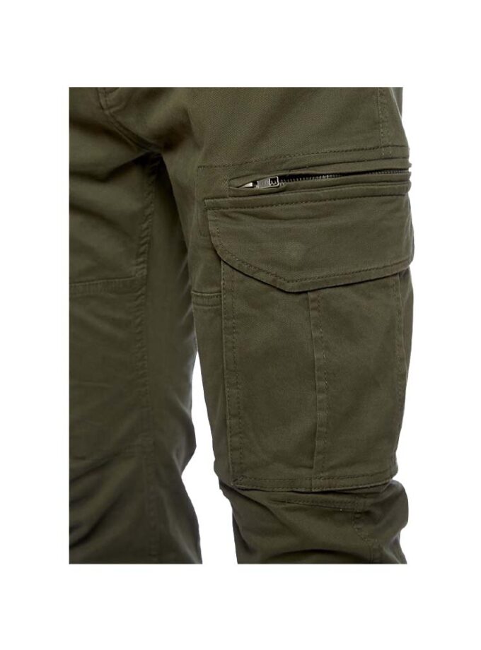 Ανδρικό Λαδί Παντελόνι Cargo με Λάστιχο Camaro