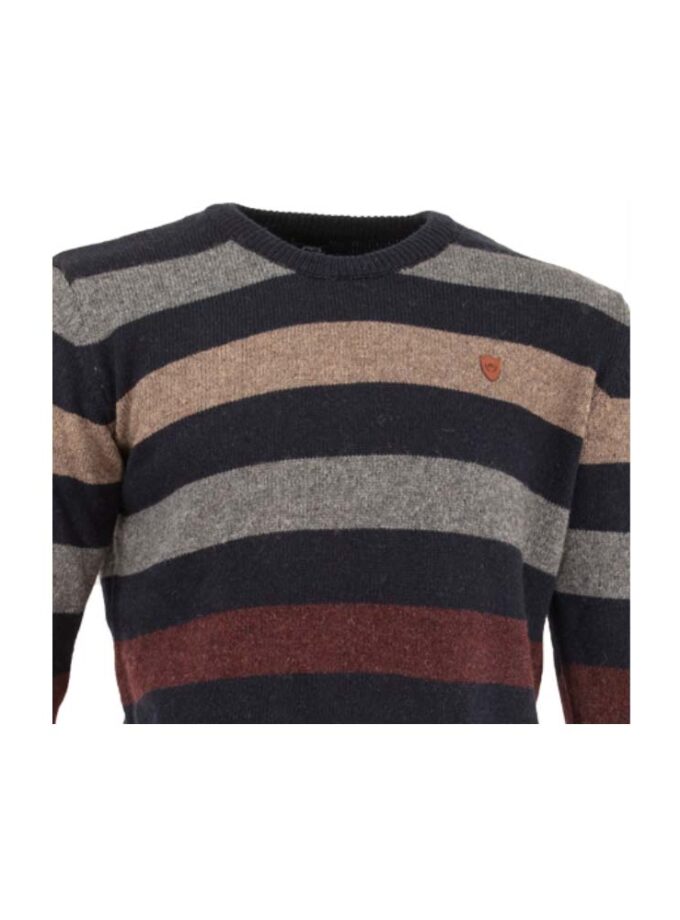 Men's Sweater Blue Striped Makis Tselios