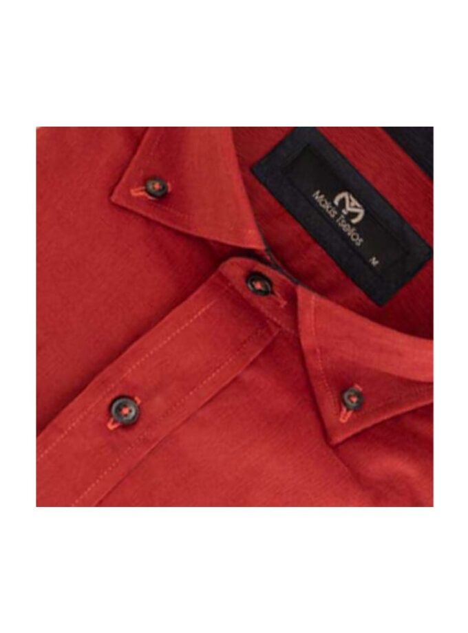 Πουκάμισο Κοτλέ Κόκκινο  Makis Tselios