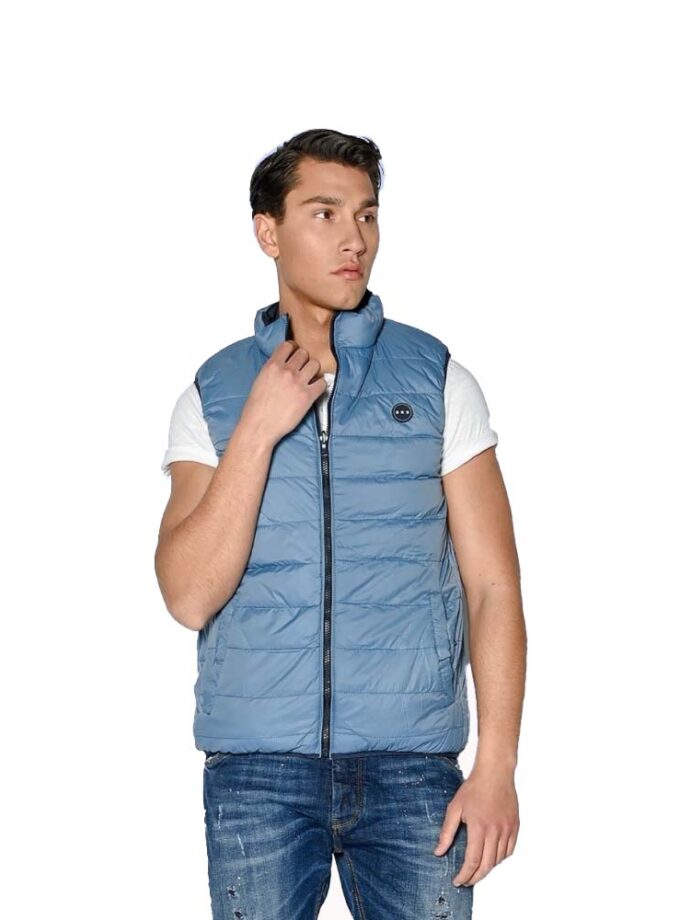 Αμάνικο Μπουφάν Double-Faced Μπλε Brokers