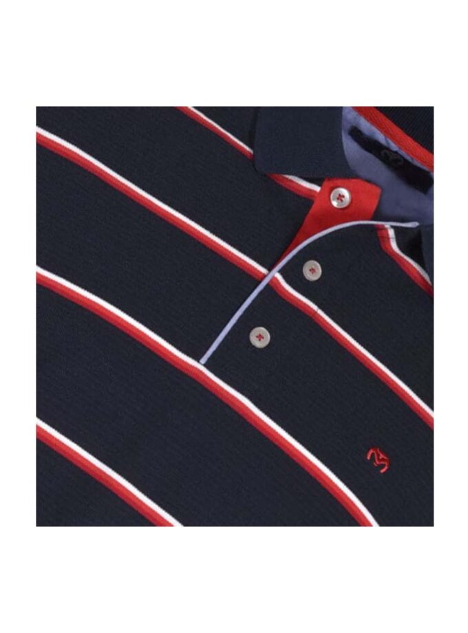 Ανδρικό Κοντομάνικο Polo Μπλε Ριγέ MAKIS TSELIOS