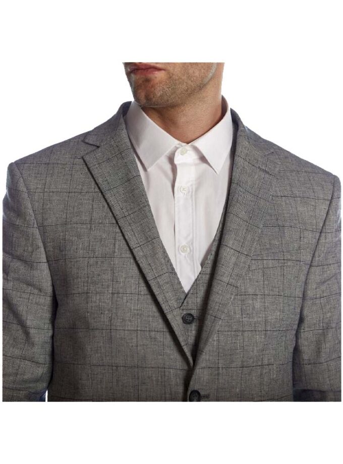 Ανδρικό Σακάκι Γκρι Καρό Sogo