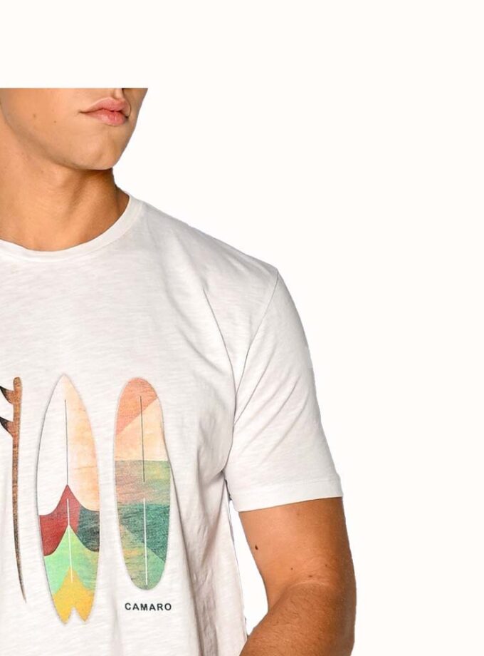 Men's T-shirt Camaro White