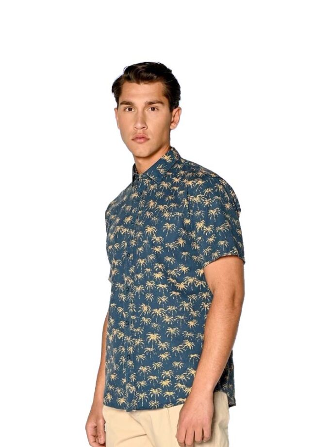 Shirt Short-sleeved Brokers Blue Floral