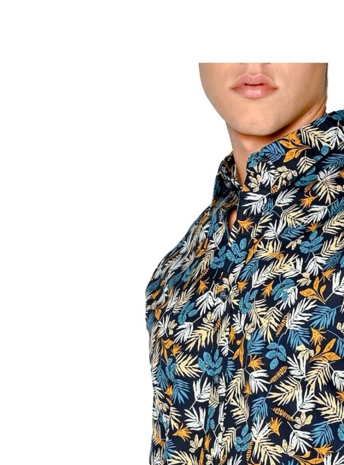 Shirt Short-sleeved Brokers Blue Floral