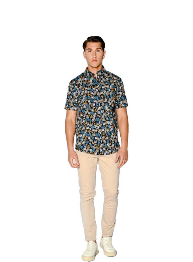 Shirt Short-sleeved Brokers Blue Floral