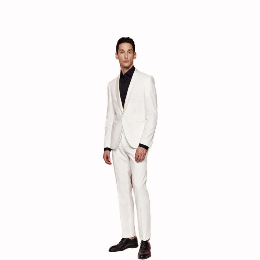 Κοστούμι Σμόκιν Ασορτί Γιλέκο Off White Bizzaro