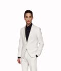 Tuxedo Suit Matching Vest Off White Bizzaro