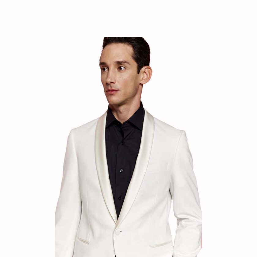 Κοστούμι Σμόκιν Ασορτί Γιλέκο Off White Bizzaro