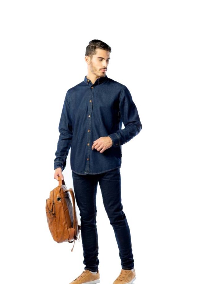 Πουκάμισο Jean Blue Oversized Brokers