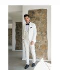 Κοστούμι Σμόκιν Ασορτί Γιλέκο Off White Bizzaro