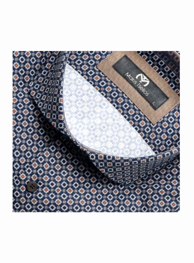 Πουκάμισο Makis Tselios Μπλε Μικροσχέδιο