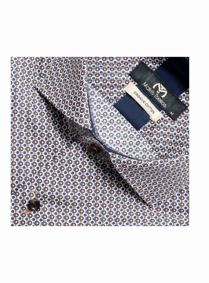 Πουκάμισο Makis Tselios Λευκό Μικροσχέδιο