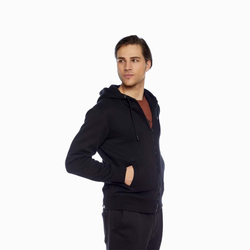 Men's Sweater Jacket  Black Brokers
