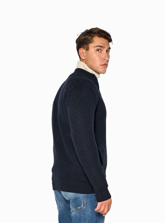Men's Blue Cardigan Brokers