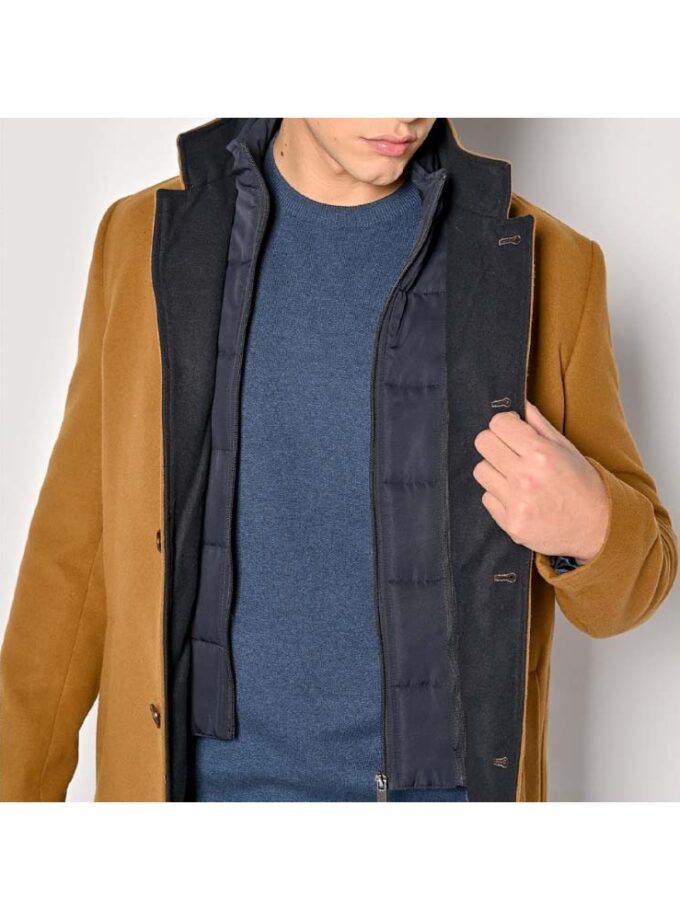 Ανδρικό Παλτό Καμηλό Sogo