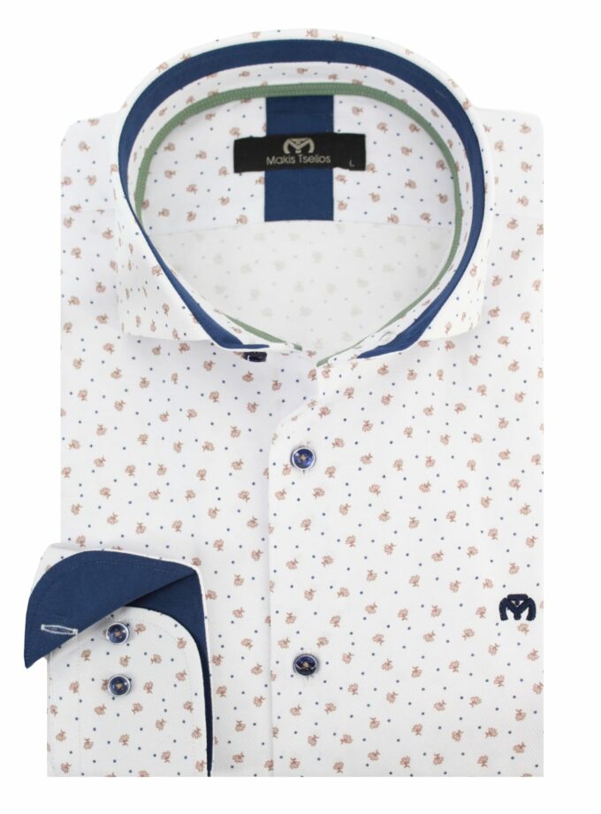 Shirt Makis Tselios White Mixed Design