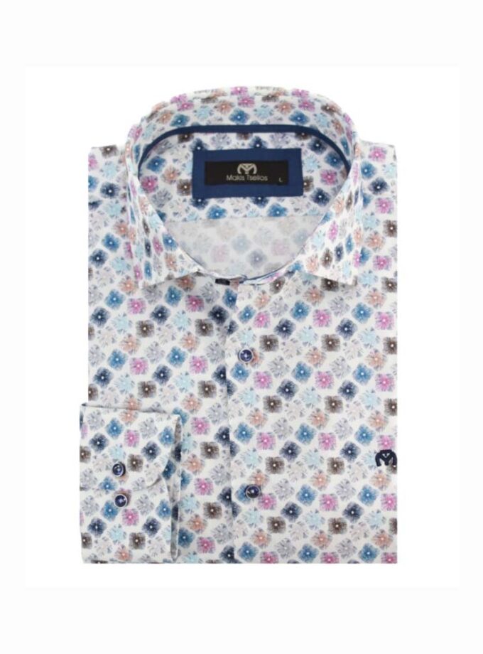 Πουκάμισο Makis Tselios Λευκό Floral