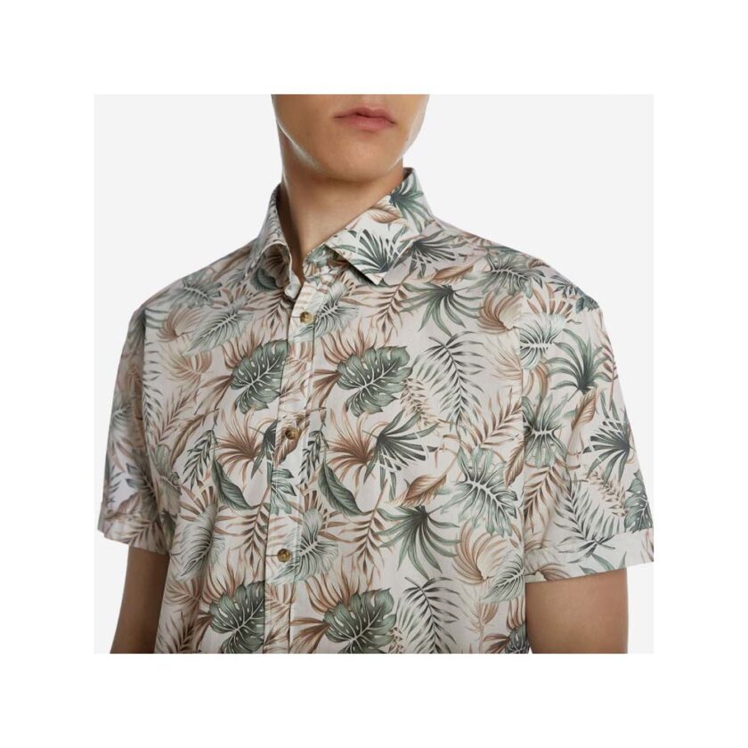 Shirt Short-sleeved Brokers Ecru Floral