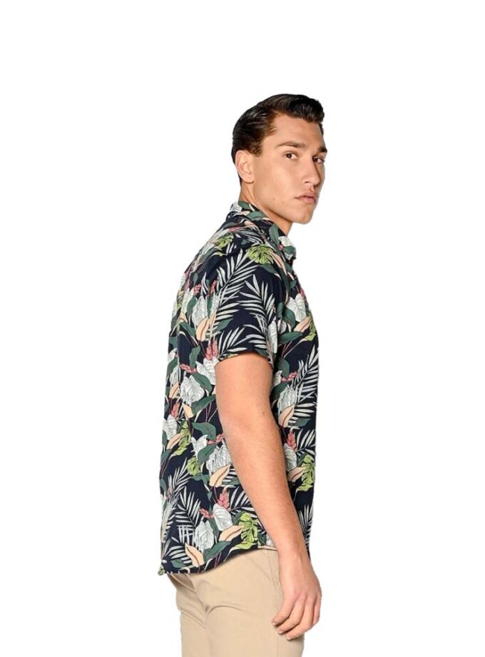 Πουκάμισο Κοντομάνικο Brokers Μπλε Floral