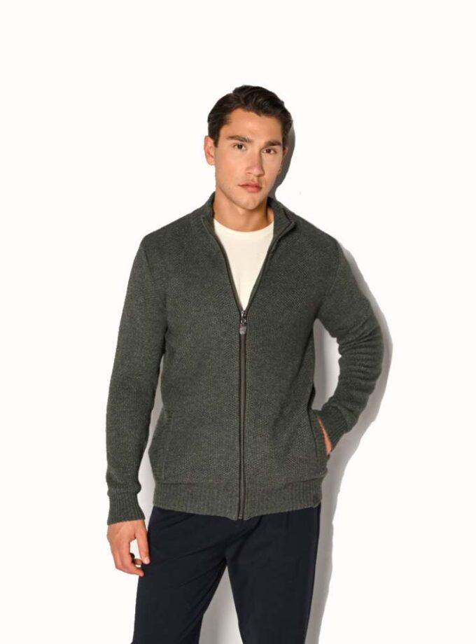 Men's Cardigan Brokers Olive