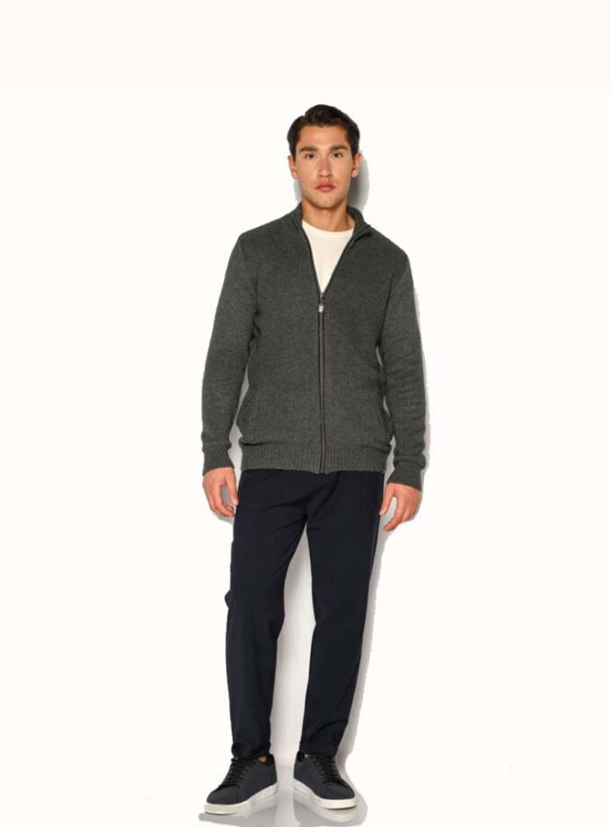 Men's Cardigan Brokers Olive