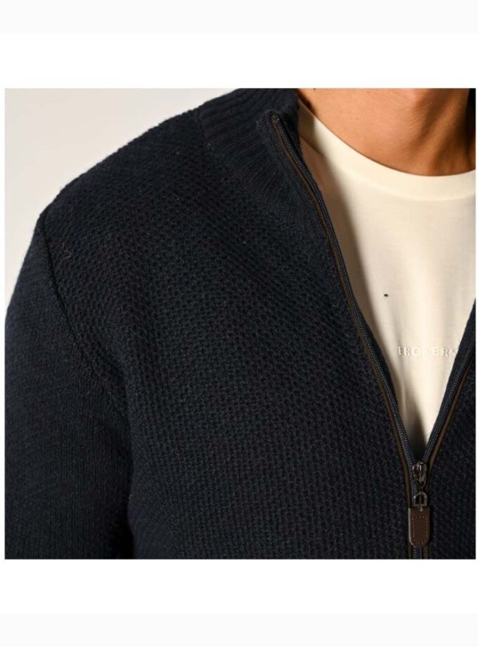 Men's Cardigan Brokers Blue