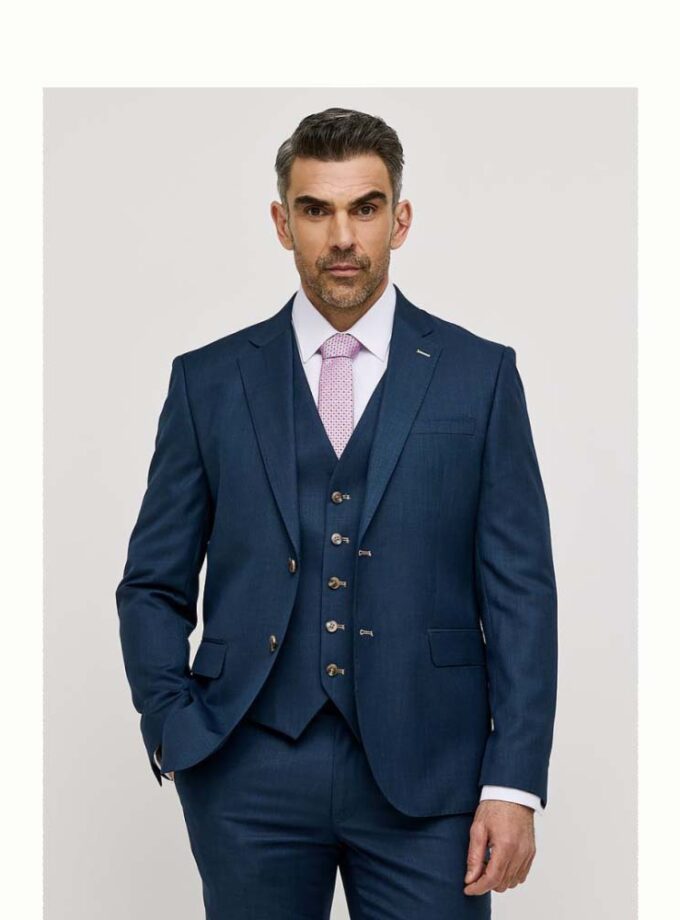 Κουστούμι Μπλε Με Γιλέκο Sogo