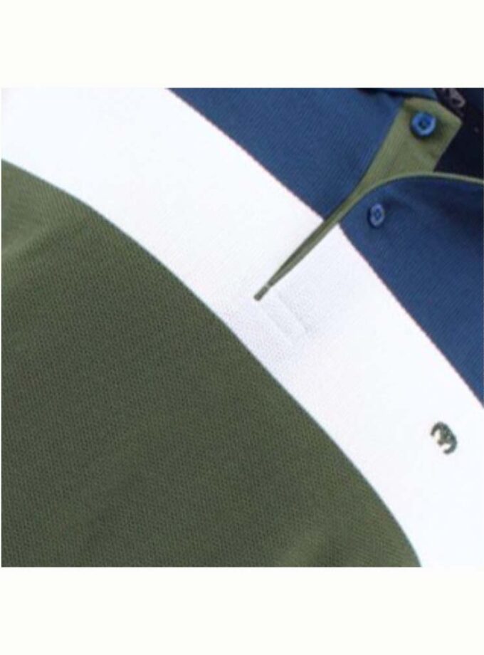 Ανδρικό Κοντομάνικο Polo Πράσινο Ριγέ Makis Tselios