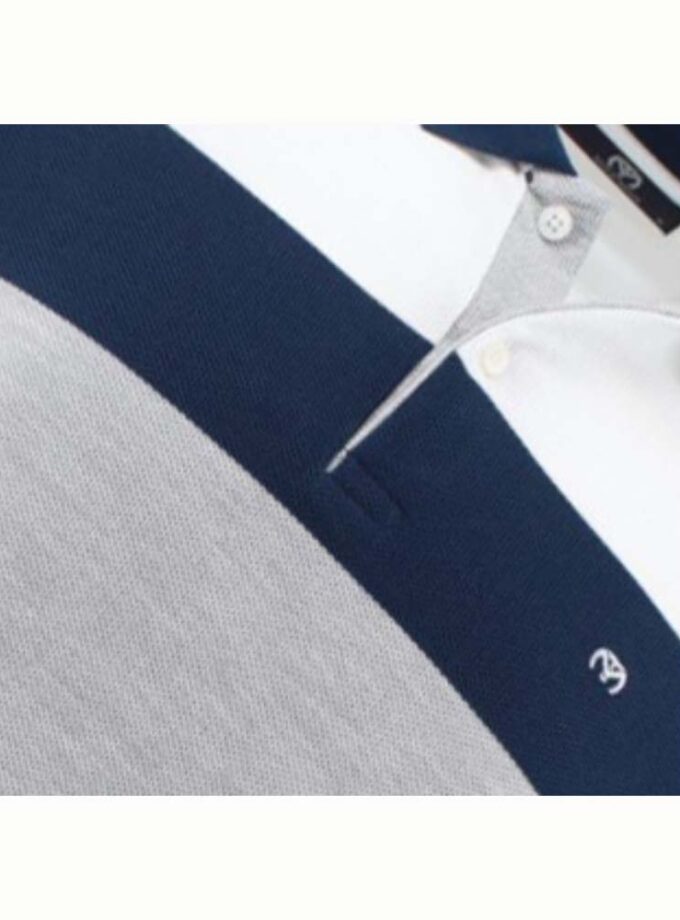 Ανδρικό Κοντομάνικο Polo Γκρι Ριγέ Makis Tselios