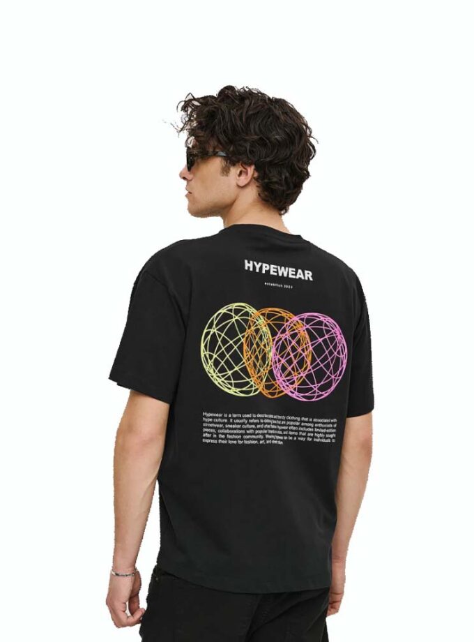 Ανδρικό Loose T-Shirt Μαύρο Camaro