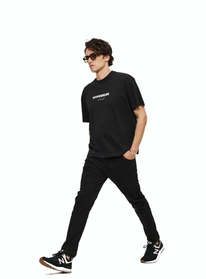 Ανδρικό Loose T-Shirt Μαύρο Camaro