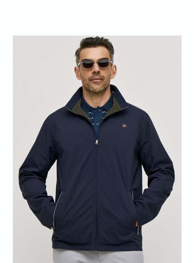 Men's Sogo Double Face Jacket Blue-Khaki